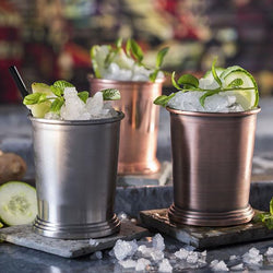 (6 sztuk) Kubek - JULEP MUG - 350 ml - srebrny