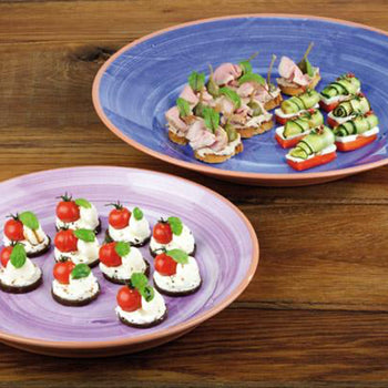 (6 sztuk) Taca - LA VIDA - Melamina - Ø 405 mm - Wysokość: 55 mm - Prime Gastro