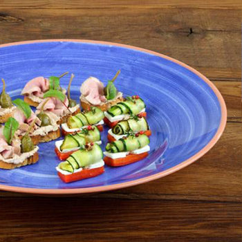 (6 sztuk) Taca - LA VIDA - Melamina - Ø 405 mm - Wysokość: 55 mm - Prime Gastro