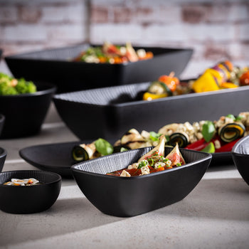 (6 sztuk) Miska - NERO - melamina - 0,1 litra - Ø 85 mm - czarna - Prime Gastro