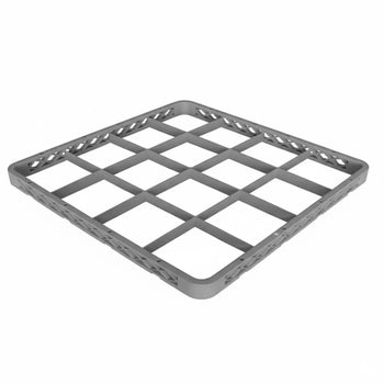 Aufsatzrand 1/1 - 16 Fächer - Grau - passend für GKU16N