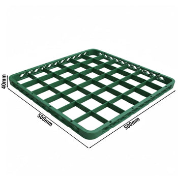 Aufsatzrand 1/1 - 36 Fächer - Grün - passend für GKU36N