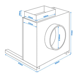 Airbox Pro Commercial Extractor Fan - 4000m³/h - 230V - Flip-top
