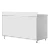 Stainless Steel Floor Cupboard ECO - 1400x600mm - with Sliding Doors & Upstand