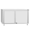 Stainless Steel Floor Cupboard ECO - 1400x600mm - with Sliding Doors
