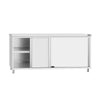 Stainless Steel Floor Cupboard ECO - 1800x700mm - with Sliding Doors
