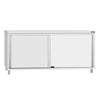 Stainless Steel Floor Cupboard ECO - 1800x600mm - with Sliding Doors