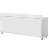 Stainless Steel Floor Cupboard ECO - 2000x700mm - with Sliding Doors & Upstand
