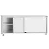 Stainless Steel Floor Cupboard ECO - 2000x600mm - with Sliding Doors