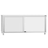 Stainless Steel Floor Cupboard ECO - 2000x600mm - with Sliding Doors