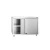 Stainless Steel Floor Cupboard PREMIUM - 1000x800mm - with Sliding Doors
