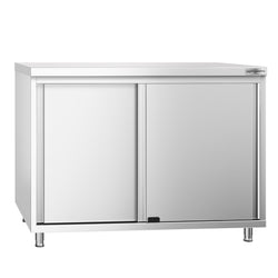 Stainless Steel Floor Cupboard PREMIUM - 1000x600mm - with Sliding Doors
