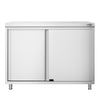 Stainless Steel Floor Cupboard PREMIUM - 1000x600mm - with Sliding Doors
