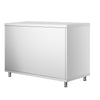 Stainless Steel Floor Cupboard PREMIUM - 1000x600mm - with Sliding Doors