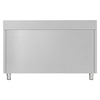 Edelstahl Arbeitsschrank ECO - 1200x700mm - mit 2 Schubladen & Aufkantung
