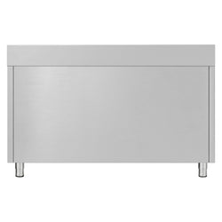 Edelstahl Arbeitsschrank ECO - 1200x700mm - mit 2 Schubladen & Aufkantung
