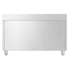 Edelstahl Arbeitsschrank PREMIUM - 1200x700mm - mit 2 Schubladen & Aufkantung