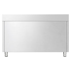 Edelstahl Arbeitsschrank PREMIUM - 1200x700mm - mit 2 Schubladen & Aufkantung