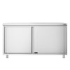 Stainless Steel Floor Cupboard PREMIUM - 1600x600mm - with Sliding Doors