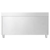 Edelstahl Arbeitsschrank PREMIUM - 1600x700mm - mit 3 Schubladen & Aufkantung