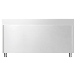 Edelstahl Arbeitsschrank PREMIUM - 1600x700mm - mit 3 Schubladen & Aufkantung