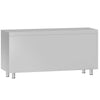 Szafka robocza ECO – stal nierdzewna – 1600 x 600 mm – z 3 szufladami po lewej stronie