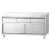 Edelstahl Arbeitsschrank PREMIUM - 1600x700mm - mit 3 Schubladen