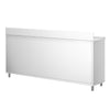 Stainless Steel Floor Cupboard PREMIUM - 1800x700mm - with Sliding Doors & Upstand