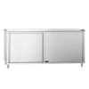 Stainless Steel Floor Cupboard PREMIUM - 1800x700mm - with Sliding Doors