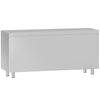 Stainless Steel Floor Cupboard ECO - 1800x700mm - with Sliding Doors - with 3 Drawers left