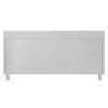 Edelstahl Arbeitsschrank ECO - 2000x700mm - mit 4 Schubladen & Aufkantung
