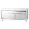 Edelstahl Arbeitsschrank PREMIUM - 2000x700mm - mit 4 Schubladen