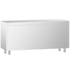 Stainless Steel Floor Cupboard PREMIUM - 2000x700mm - with Sliding Doors - with 3 Drawers right