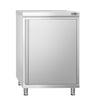 Stainless Steel Floor Cupboard PREMIUM - 600x600mm - with Hinged Doors