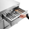 Edelstahl Arbeitsschrank PREMIUM - 1600x700mm - mit 3 Schubladen