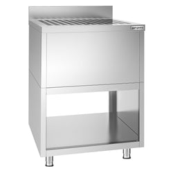 Szafka ociekowa - stal nierdzewna - 600 x 600 mm