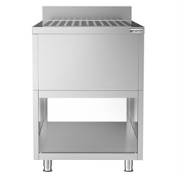 Szafka ociekowa - stal nierdzewna - 600 x 600 mm