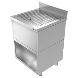 Szafka ociekowa - stal nierdzewna - 600 x 600 mm