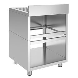 Szafka ociekowa - stal nierdzewna - 600 x 600 mm