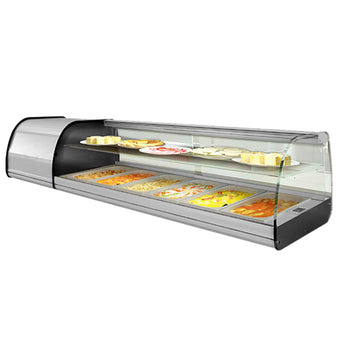 Witryna chłodnicza - Tapas Premium PLUS - 8x GN 1/3 - z szybą pośrednią - Prime Gastro