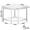 Commercial Stainless Steel Corner Table PREMIUM - 1150x800mm - with Undershelf - with Rear Upstand