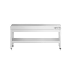 Stół podblatowy ze stali nierdzewnej 1000 x 700 mm – z podstawą