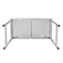 Stół produkcyjny centralny ze stali nierdzewnej - składany - 1000x600mm