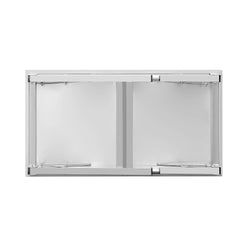 Stół produkcyjny centralny ze stali nierdzewnej - składany - 1000x600mm