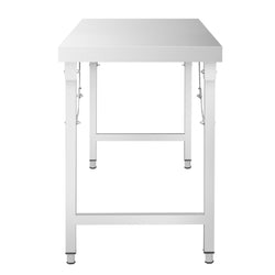 Stół produkcyjny centralny ze stali nierdzewnej - składany - 1000x600mm