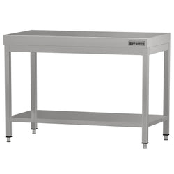 Stół roboczy ze stali nierdzewnej ECO - 1000 x 600 mm - z podstawą