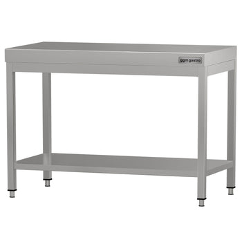 Stół roboczy ze stali nierdzewnej ECO - 1000 x 600 mm - z podstawą - Prime Gastro