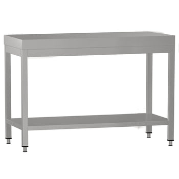 Stół roboczy ze stali nierdzewnej ECO - 1000 x 600 mm - z podstawą - Prime Gastro