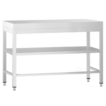 Stół roboczy ze stali nierdzewnej PREMIUM - 1000x800 mm - z dolną półką i rozpórką - Prime Gastro