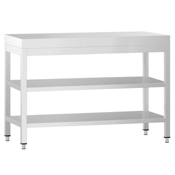 Stół roboczy ze stali nierdzewnej PREMIUM - 1000x800 mm - z półką dolną i półką pośrednią - Prime Gastro